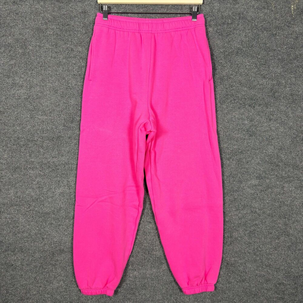 PINK Victorias Secret Womens Sweatpants Size M Pink Rhinestone High Rise Joggers